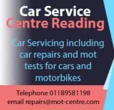 car service centre reading logo